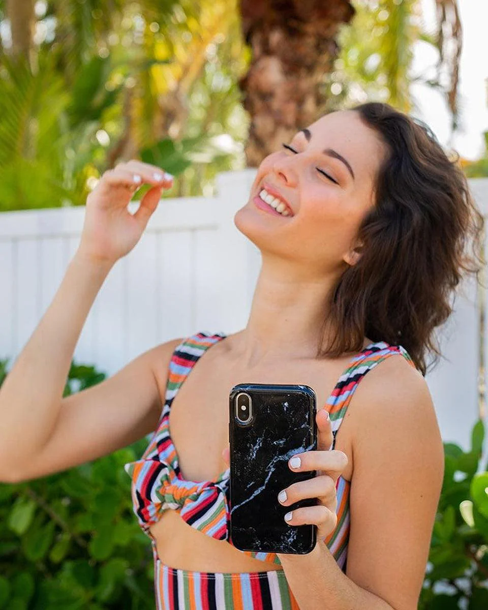 Black Pearl | Classic Black Marble Samsung Case - Image 5