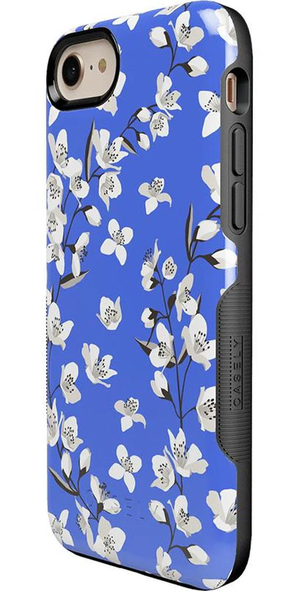 Floral Forest | Blue Cherry Blossom Floral Case - Image 43