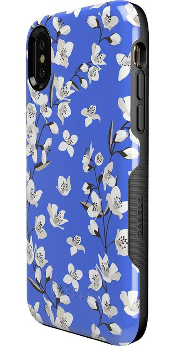Floral Forest | Blue Cherry Blossom Floral Case - Image 46