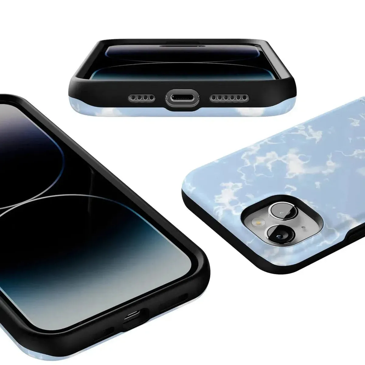 Light Blue Skies | Marble Clouds Case - Image 109