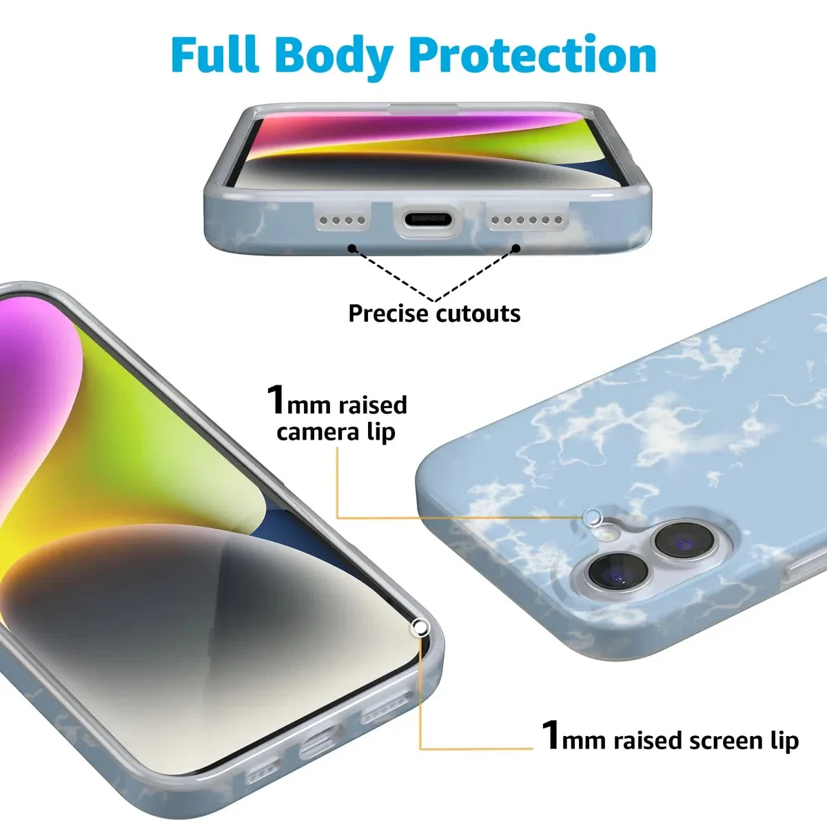 Light Blue Skies | Marble Clouds Case - Image 127