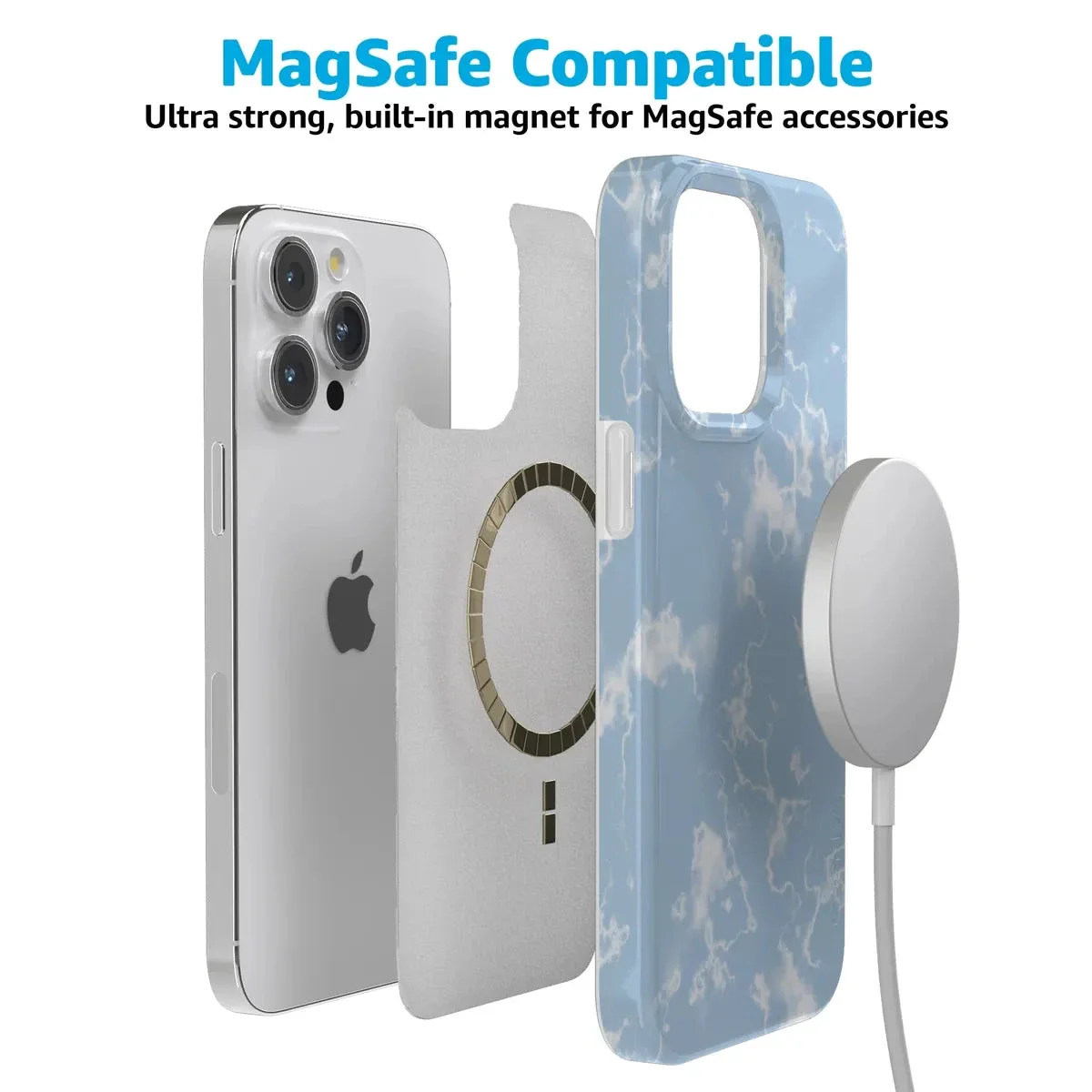 Light Blue Skies | Marble Clouds Case - Image 136