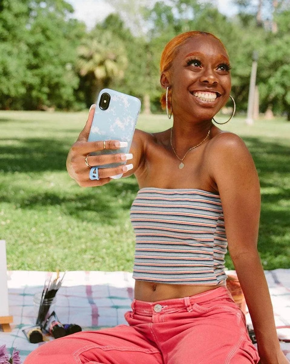 Light Blue Skies | Marble Clouds Case - Image 55