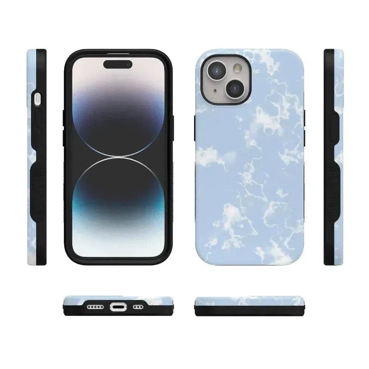 Light Blue Skies | Marble Clouds Case - Image 74