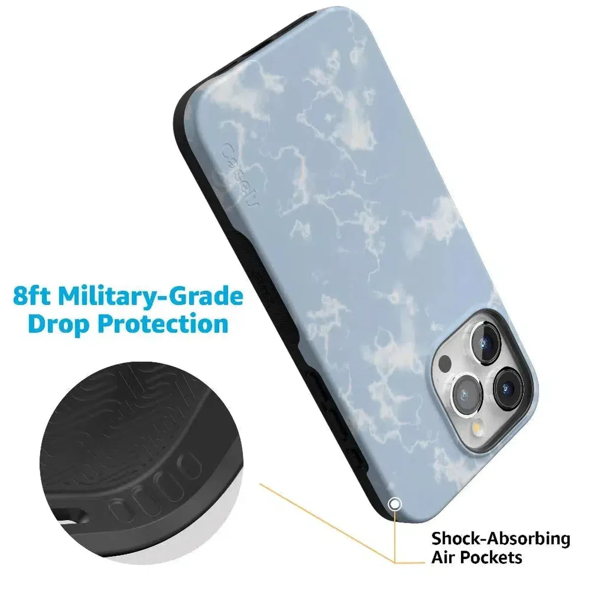Light Blue Skies | Marble Clouds Case - Image 78