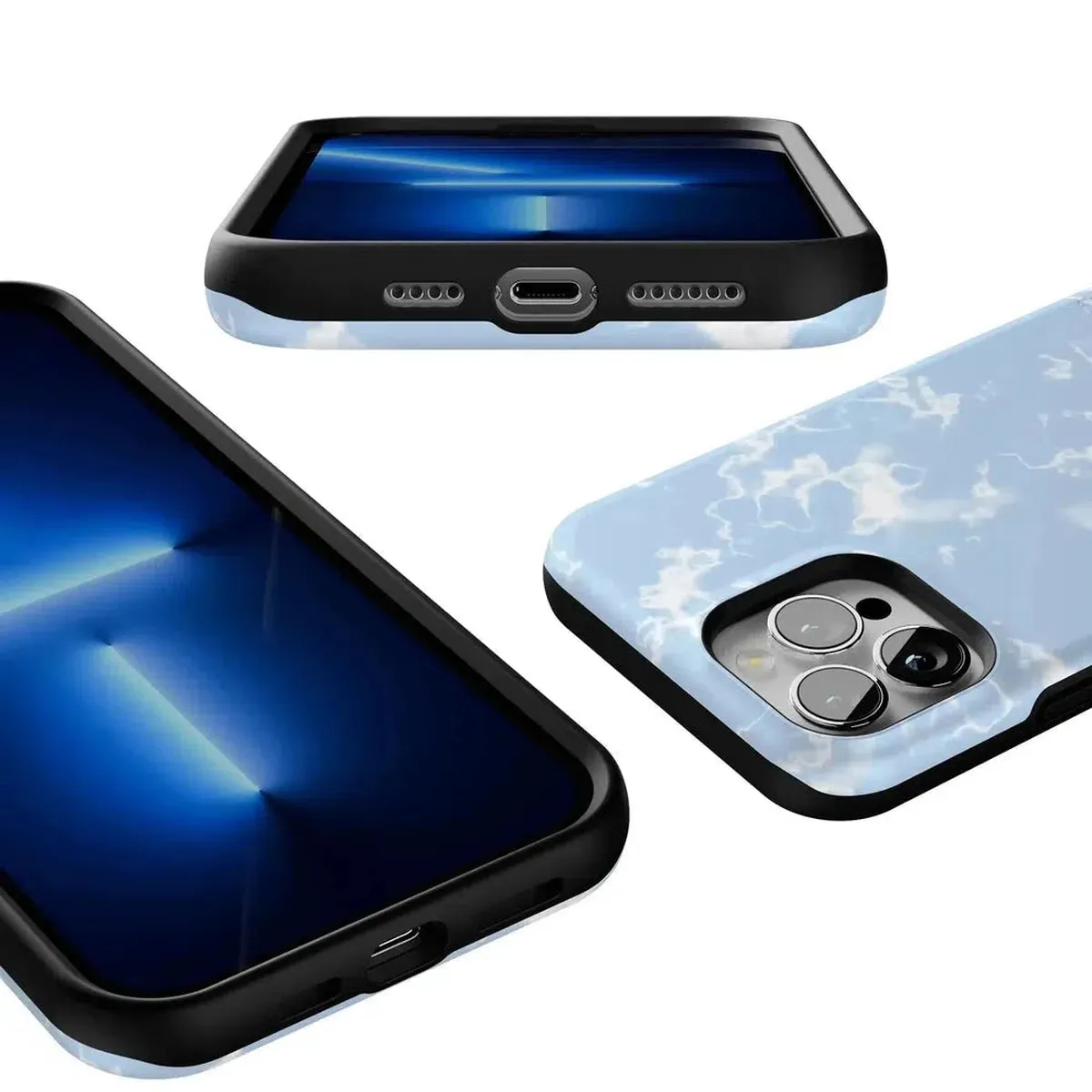 Light Blue Skies | Marble Clouds Case - Image 99