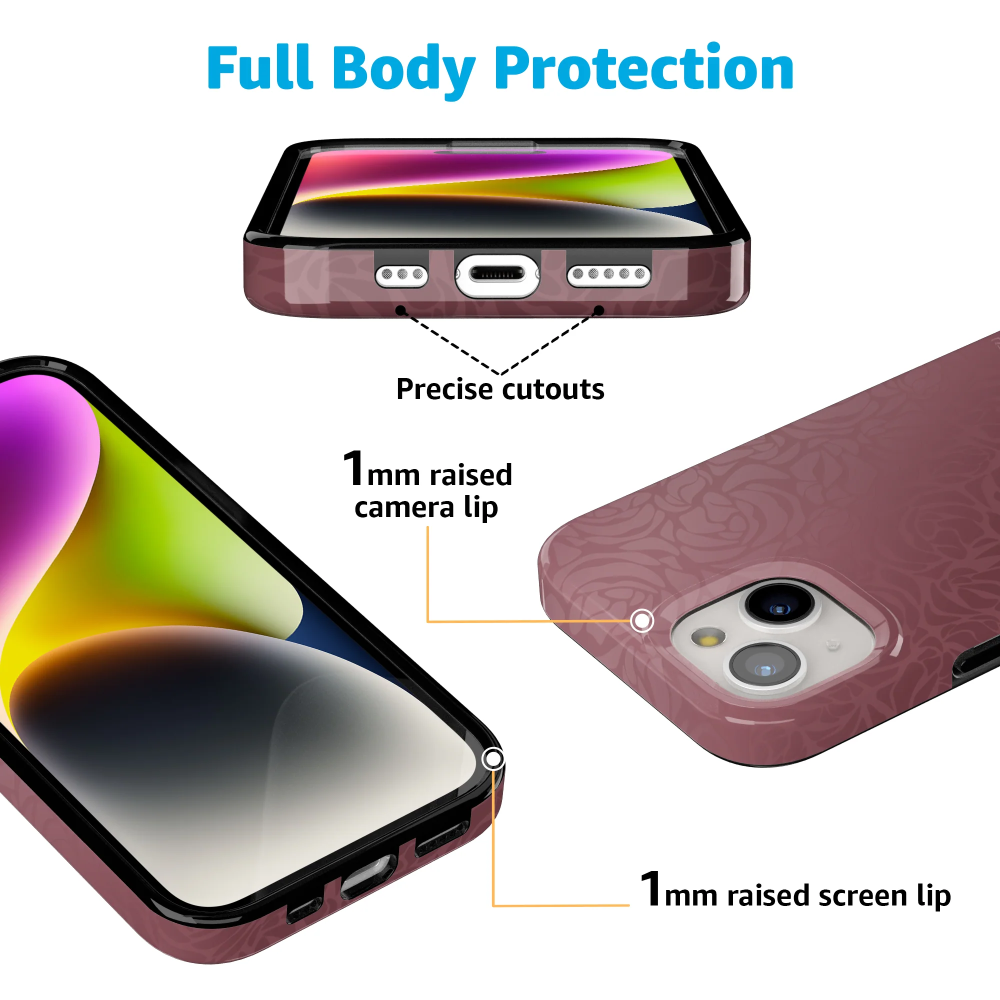 Bordeaux Rose | Moody Monochrome Case - Image 102