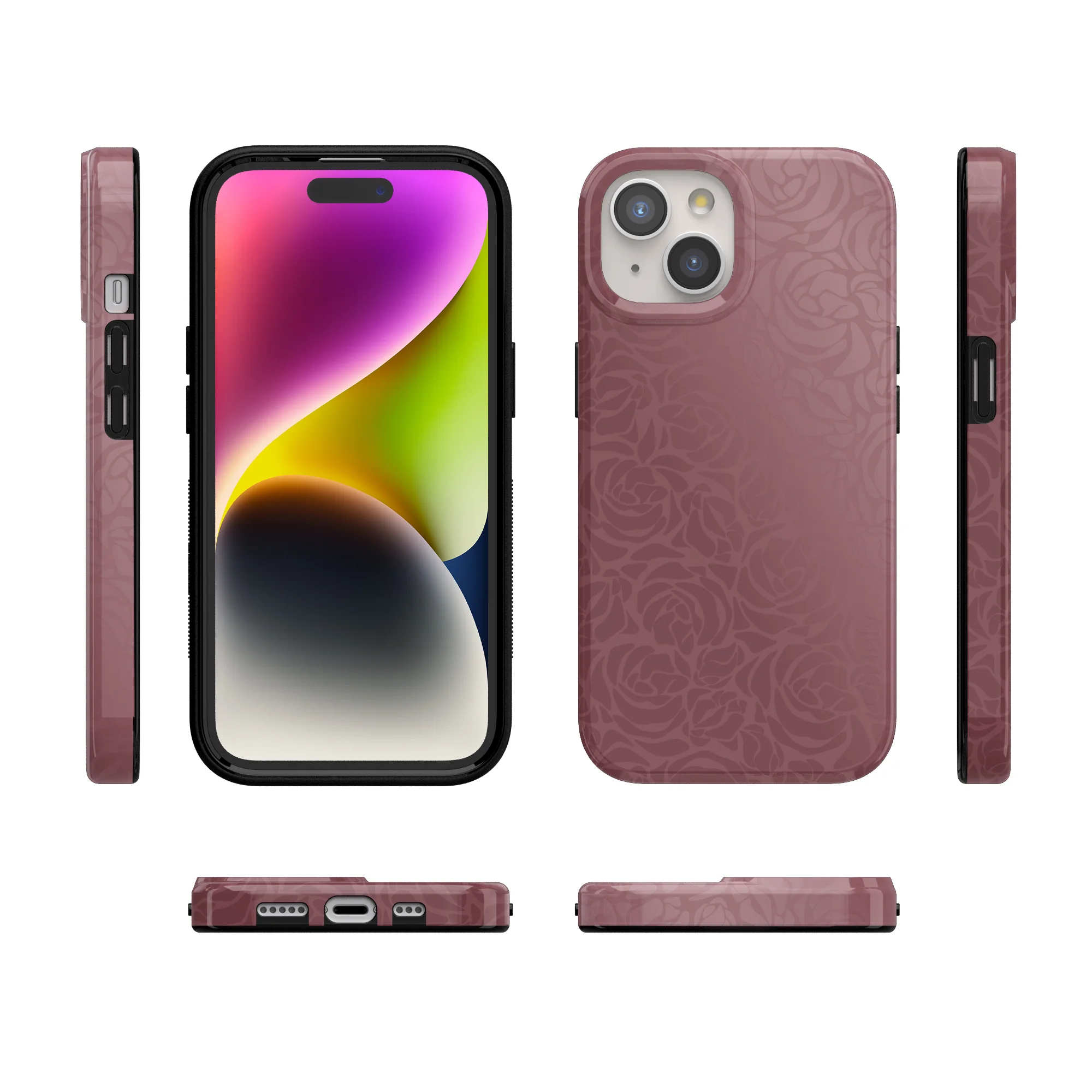 Bordeaux Rose | Moody Monochrome Case - Image 103