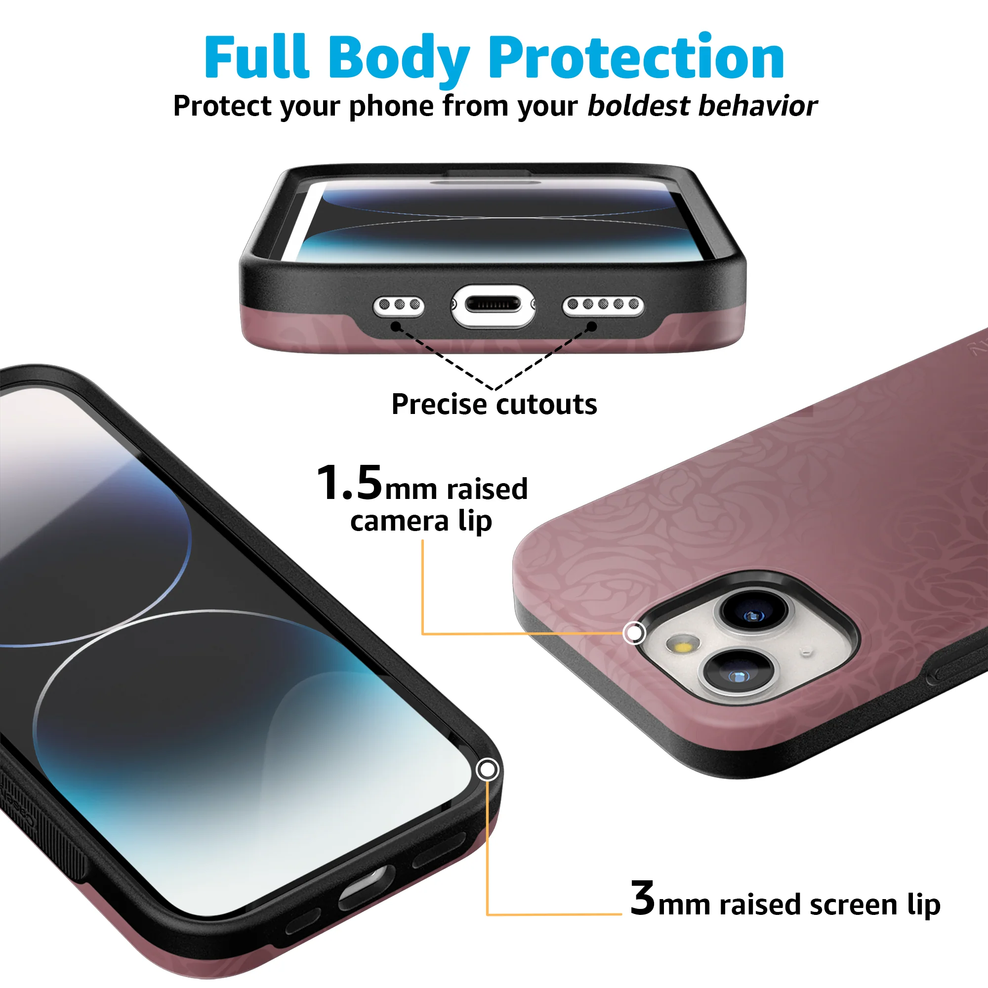 Bordeaux Rose | Moody Monochrome Case - Image 36