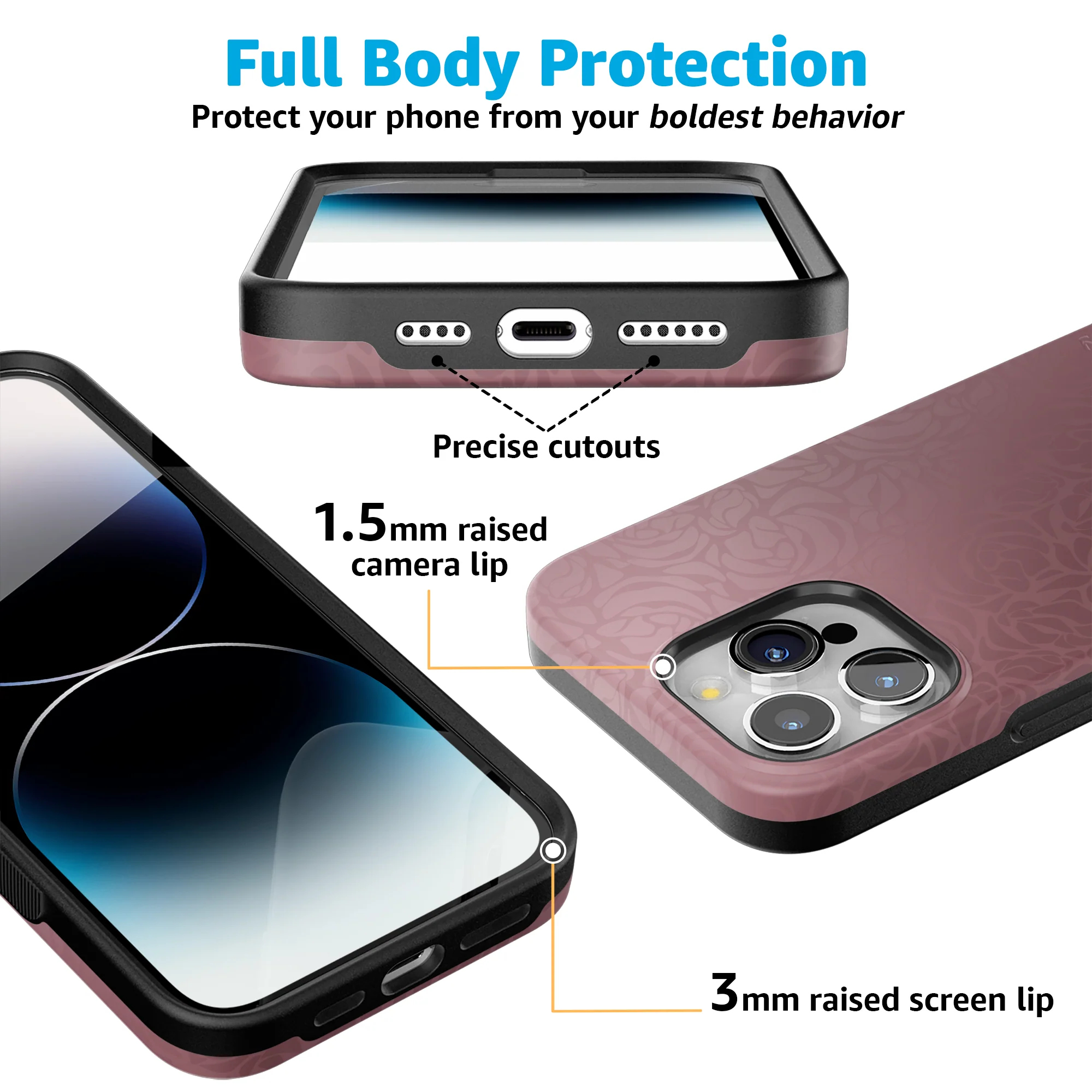 Bordeaux Rose | Moody Monochrome Case - Image 44