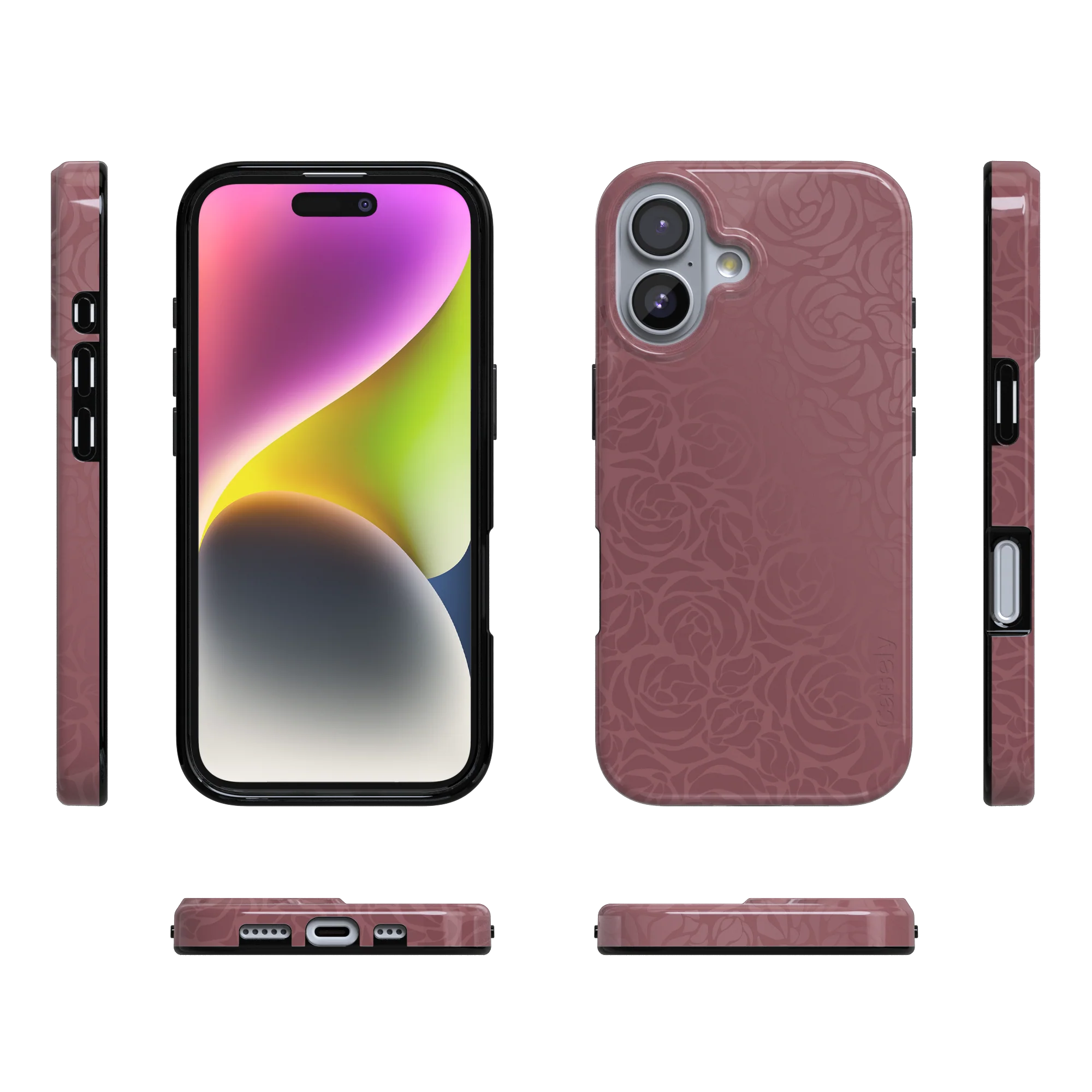 Bordeaux Rose | Moody Monochrome Case - Image 82