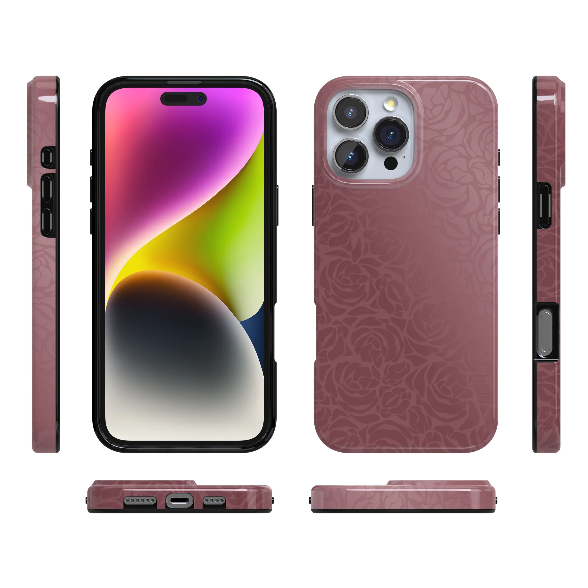 Bordeaux Rose | Moody Monochrome Case - Image 92