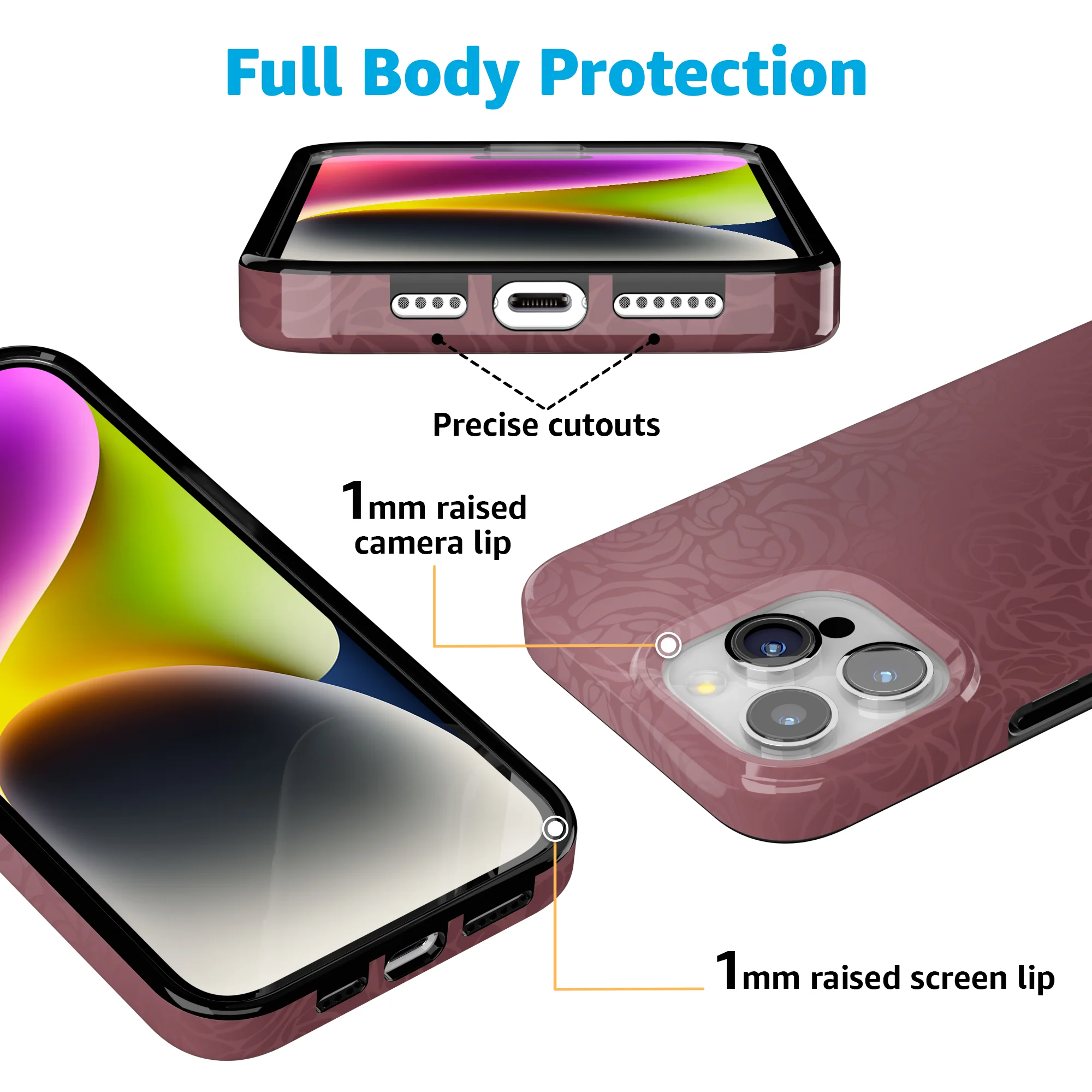 Bordeaux Rose | Moody Monochrome Case - Image 95