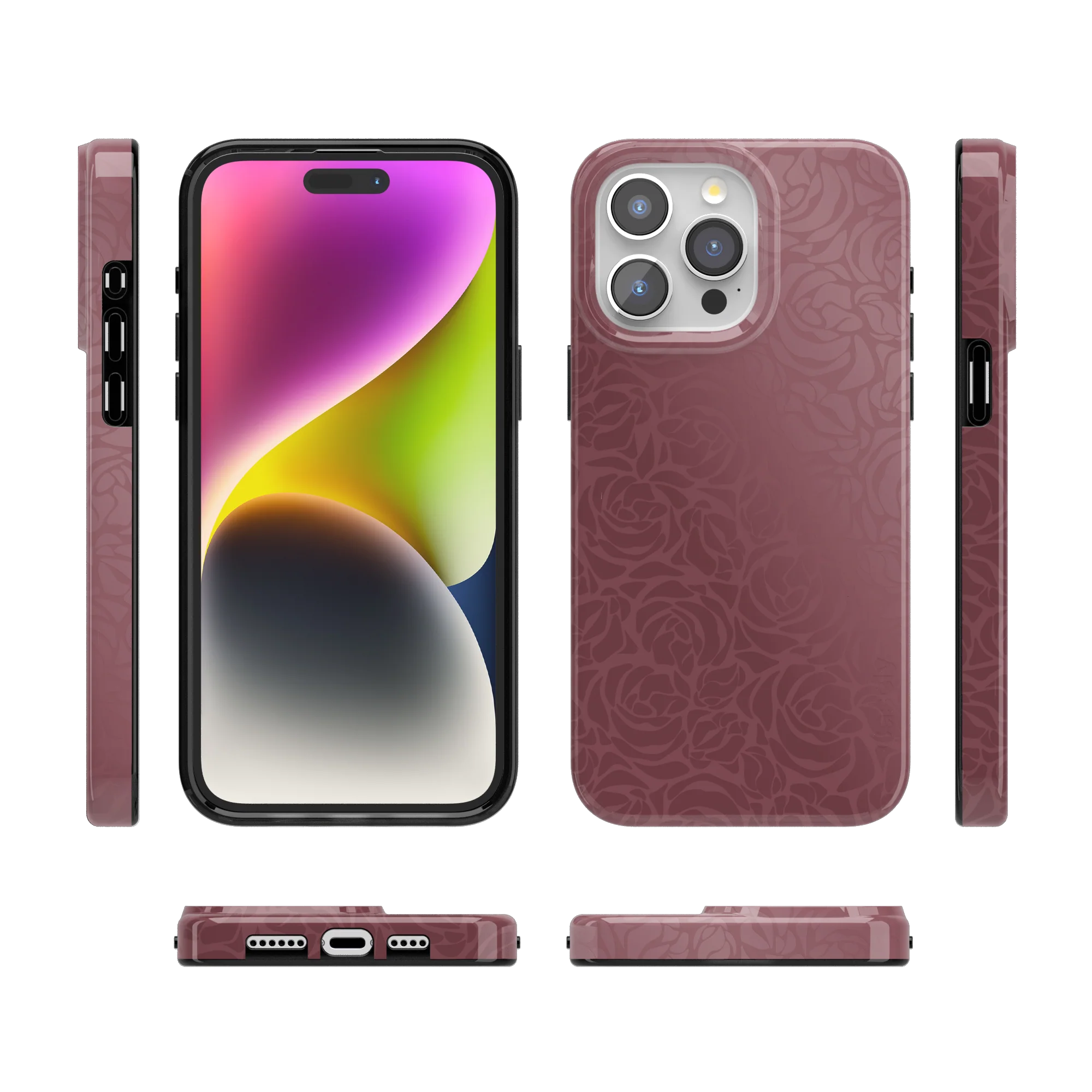 Bordeaux Rose | Moody Monochrome Case - Image 98