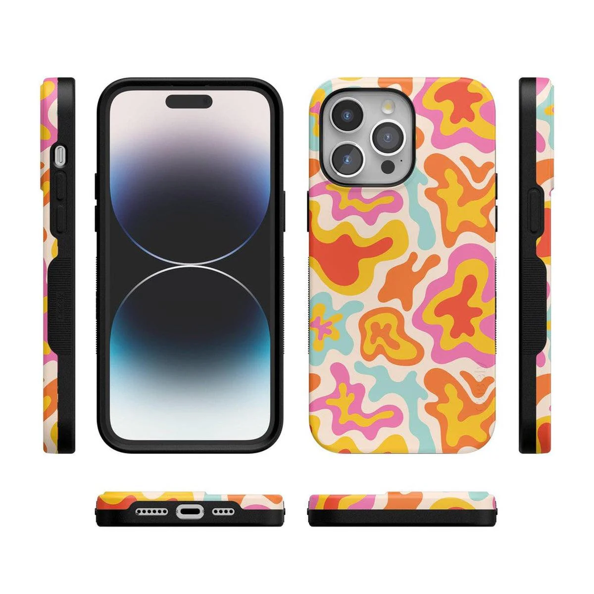 Tropical Color Splash | Abstract Retro Case - Image 104