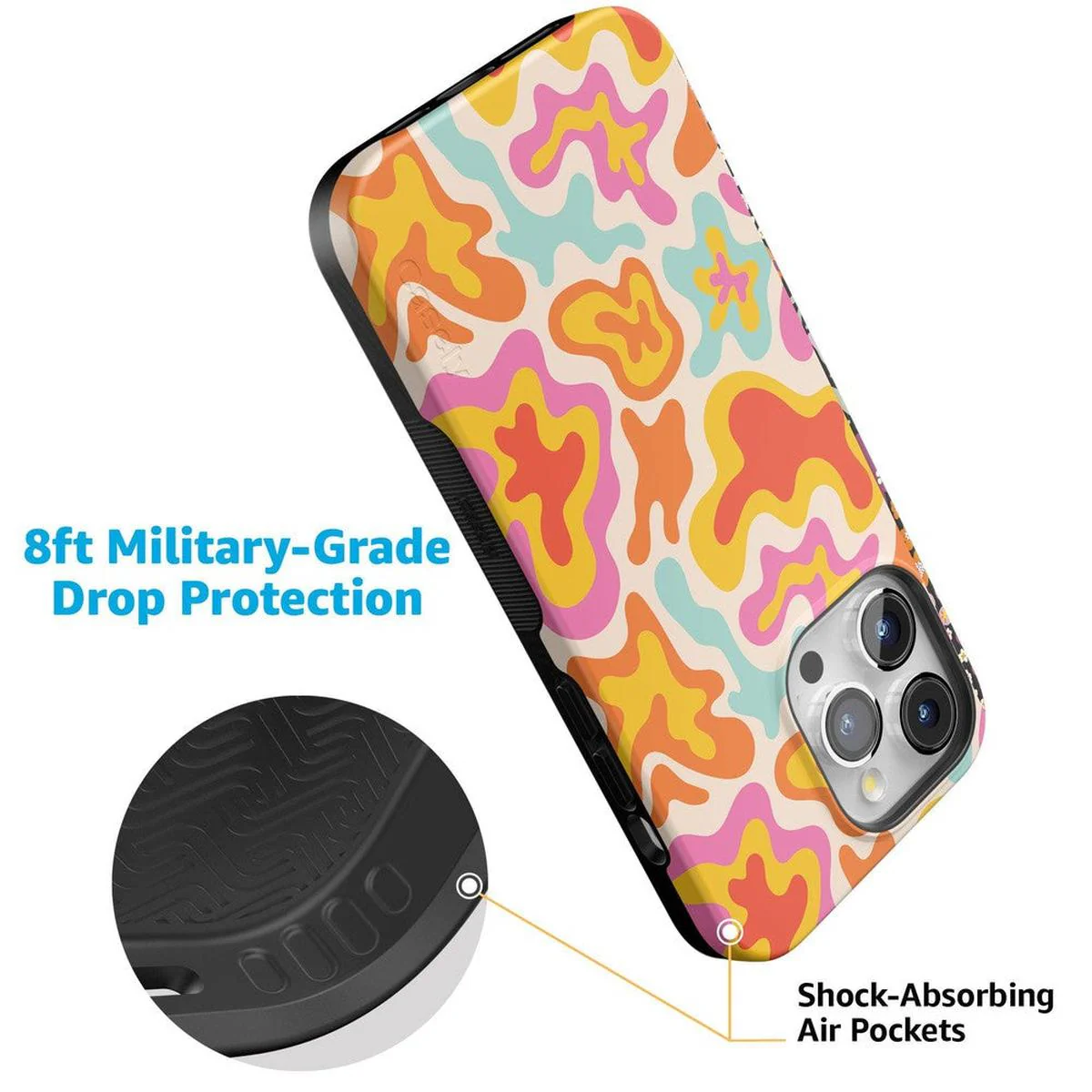 Tropical Color Splash | Abstract Retro Case - Image 105