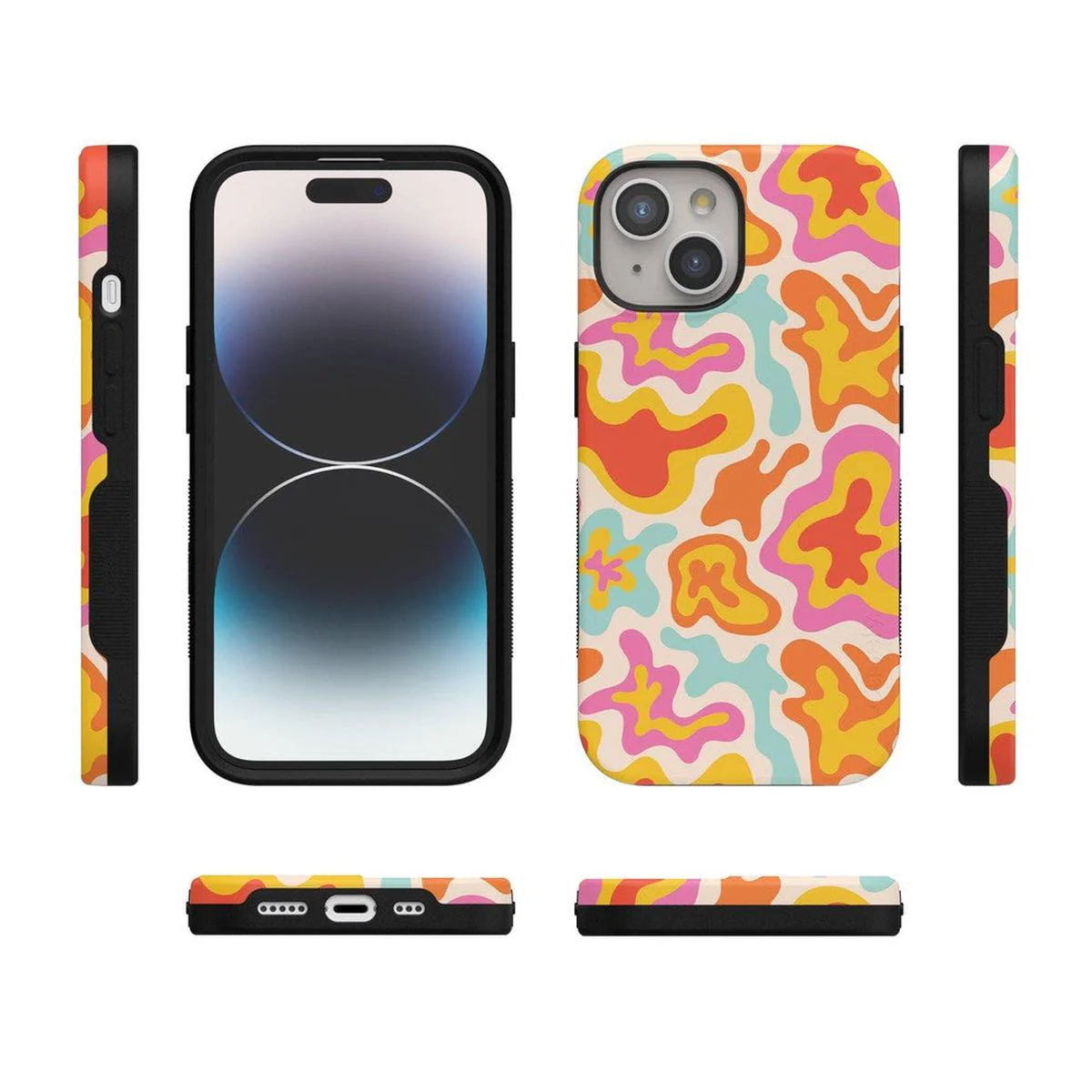 Tropical Color Splash | Abstract Retro Case - Image 114