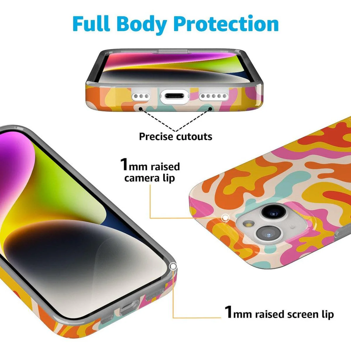 Tropical Color Splash | Abstract Retro Case - Image 122