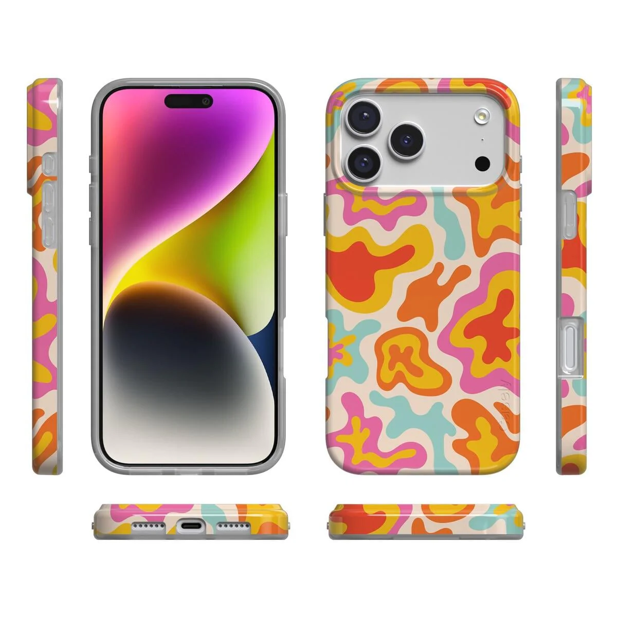 Tropical Color Splash | Abstract Retro Case - Image 143