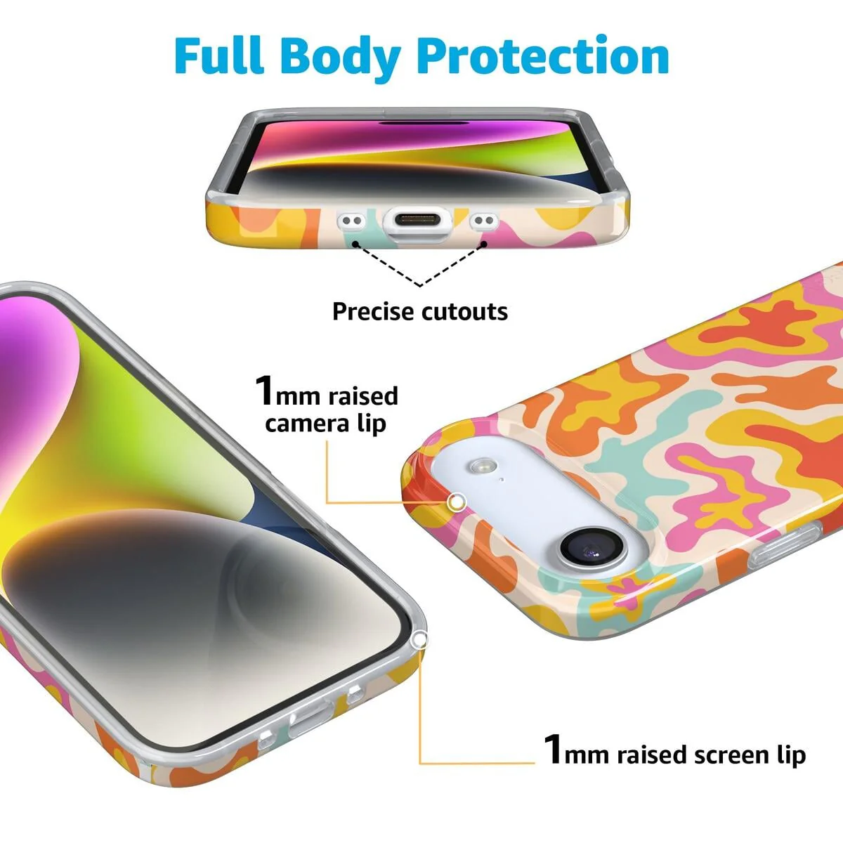 Tropical Color Splash | Abstract Retro Case - Image 151