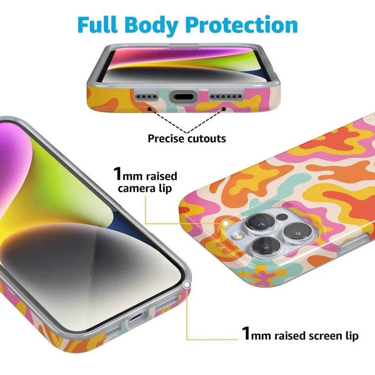 Tropical Color Splash | Abstract Retro Case - Image 17