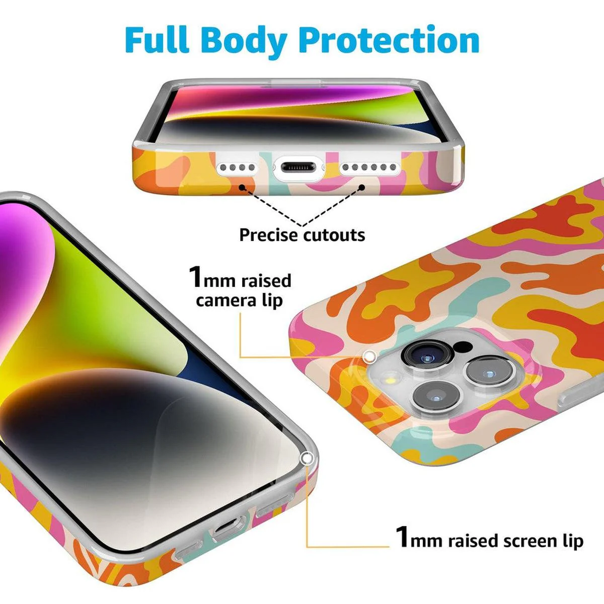 Tropical Color Splash | Abstract Retro Case - Image 38