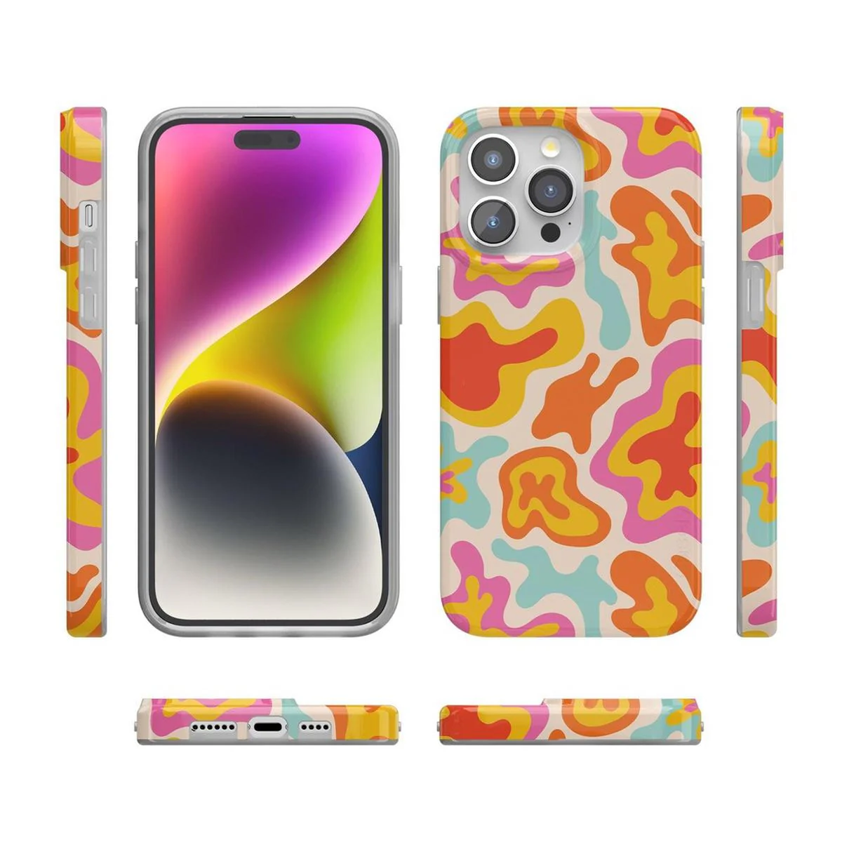 Tropical Color Splash | Abstract Retro Case - Image 39