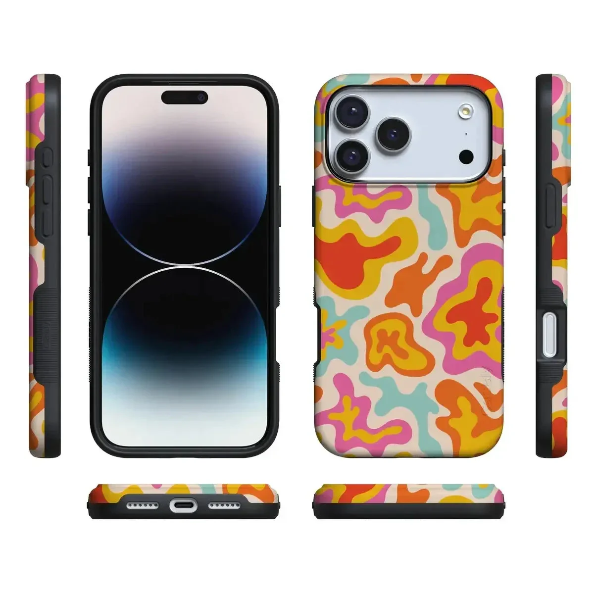 Tropical Color Splash | Abstract Retro Case - Image 4