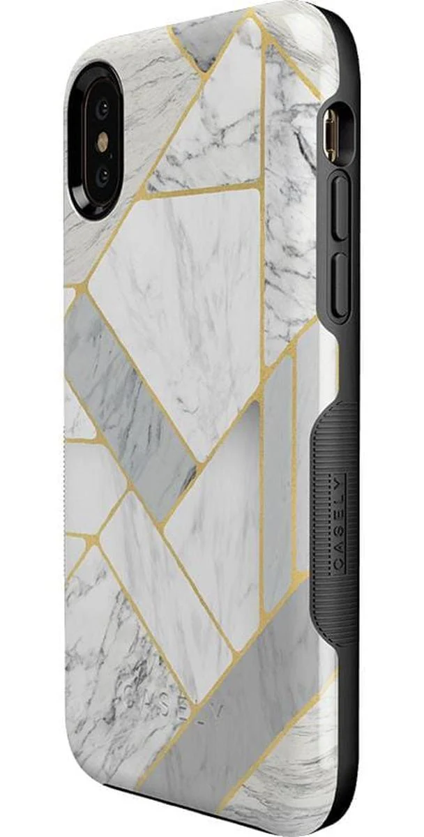 Sharp Lines | Geo White and Gold Marble Case - Image 29