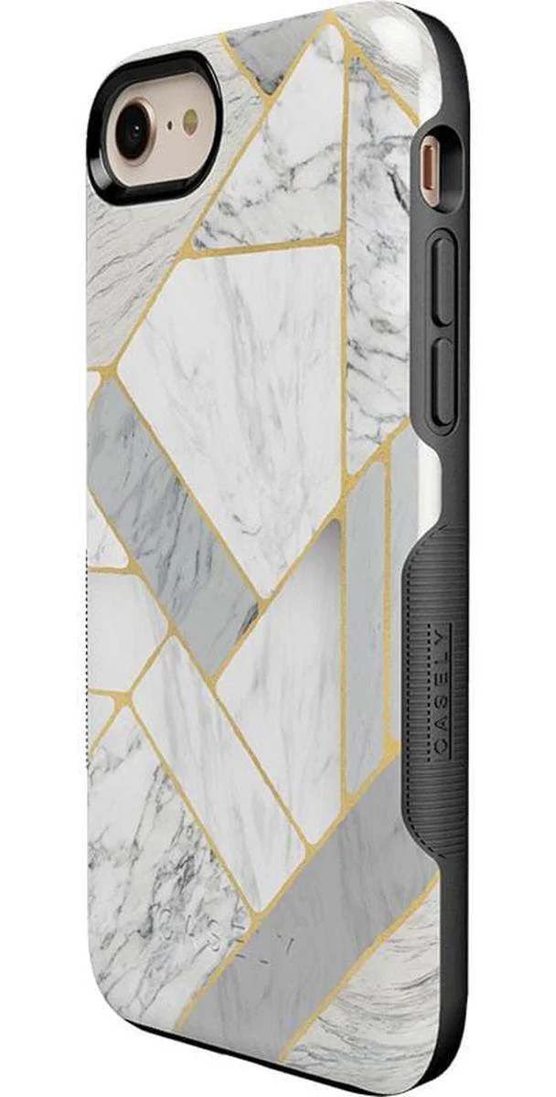 Sharp Lines | Geo White and Gold Marble Case - Image 32