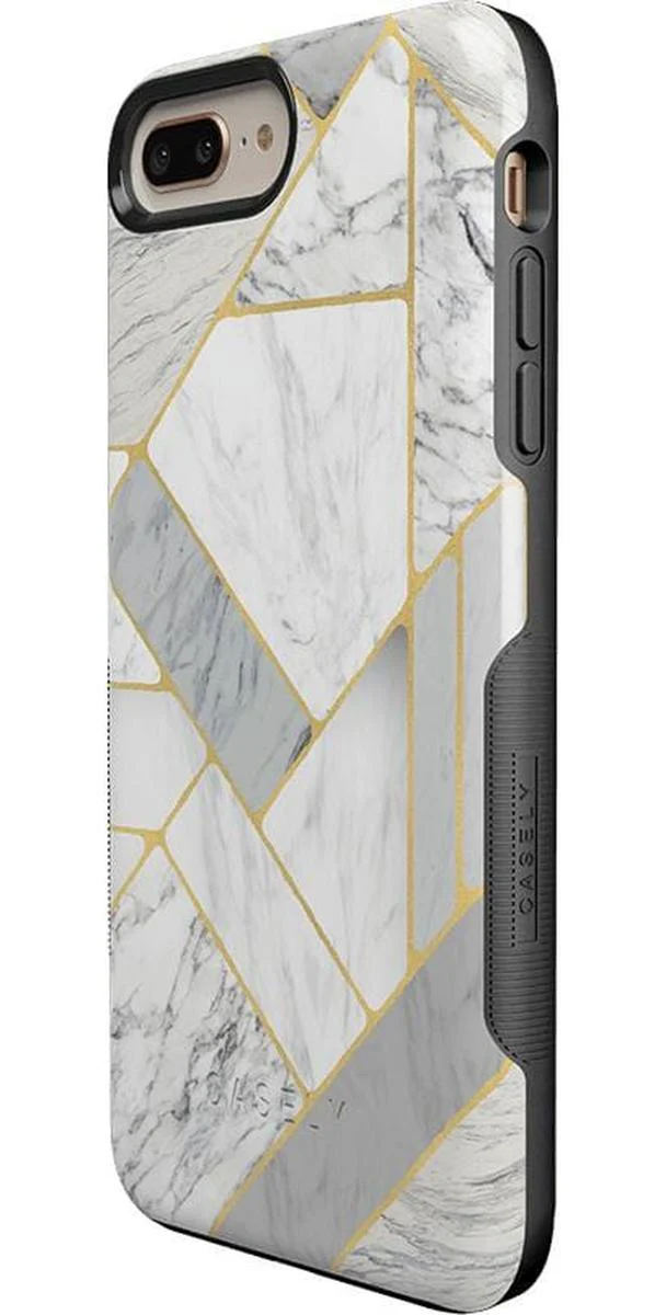 Sharp Lines | Geo White and Gold Marble Case - Image 35