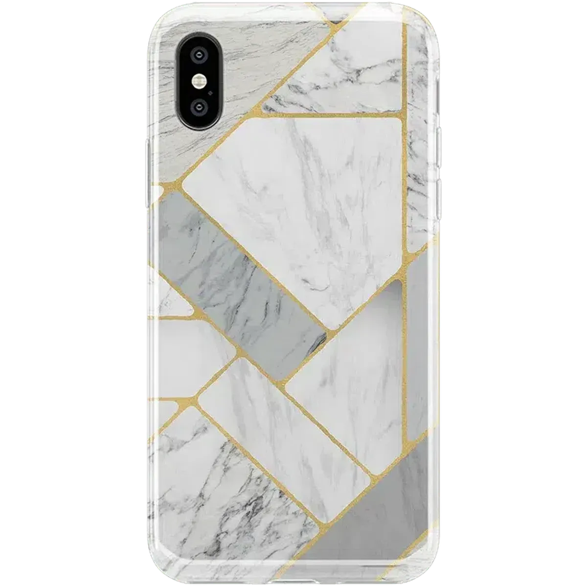 Sharp Lines | Geo White and Gold Marble Case - Image 4