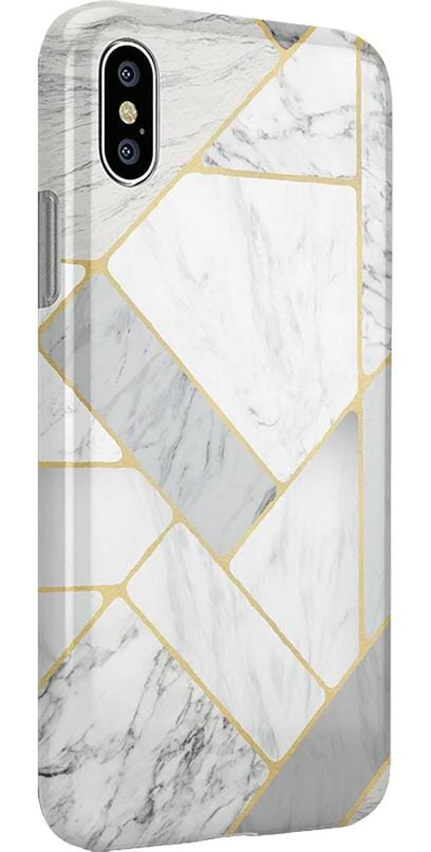 Sharp Lines | Geo White and Gold Marble Case - Image 5