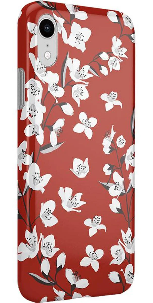 Floral Forest | Red Cherry Blossom Floral Case - Image 11