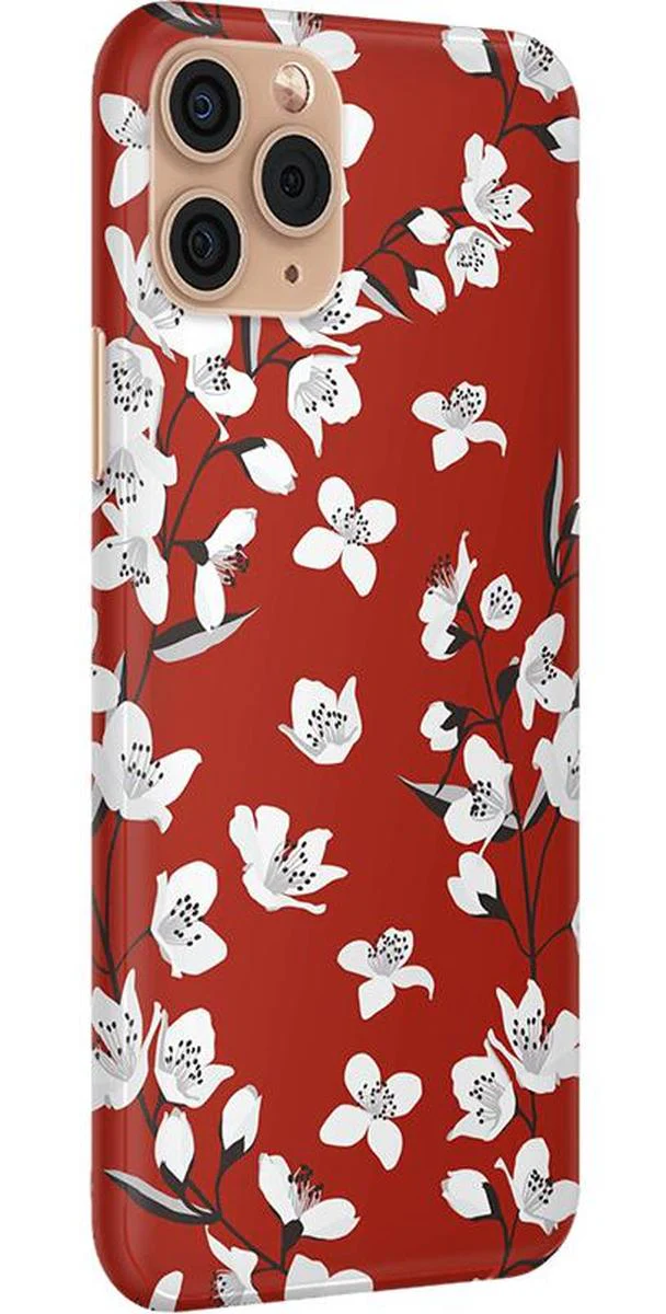 Floral Forest | Red Cherry Blossom Floral Case - Image 14