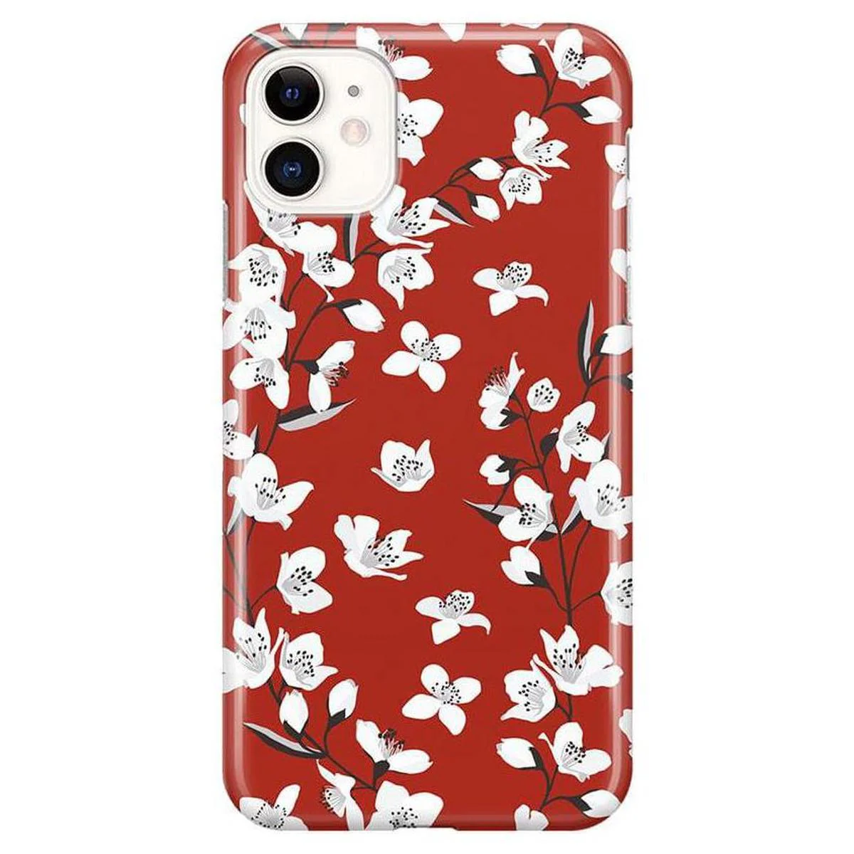 Floral Forest | Red Cherry Blossom Floral Case - Image 16