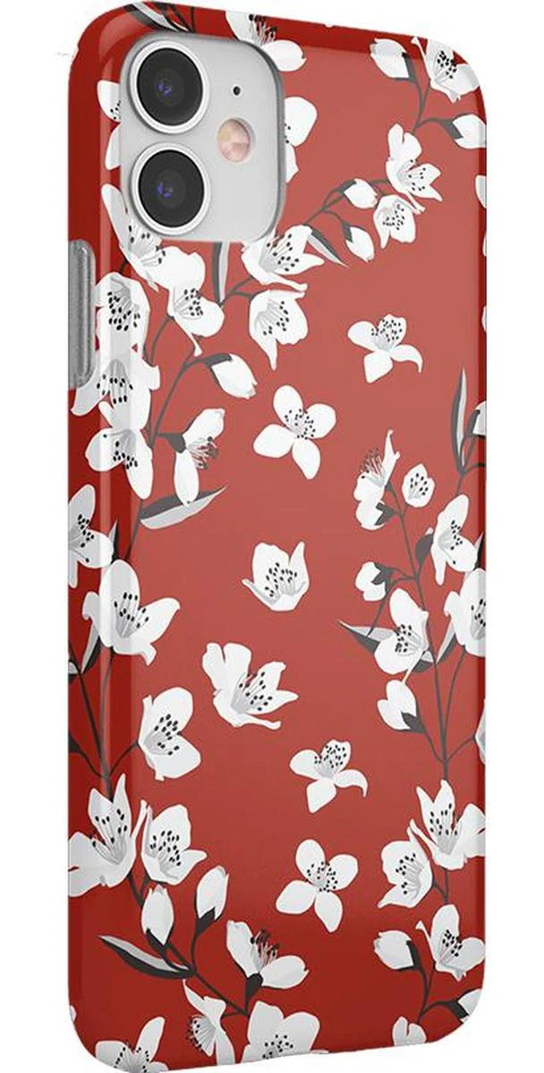 Floral Forest | Red Cherry Blossom Floral Case - Image 17