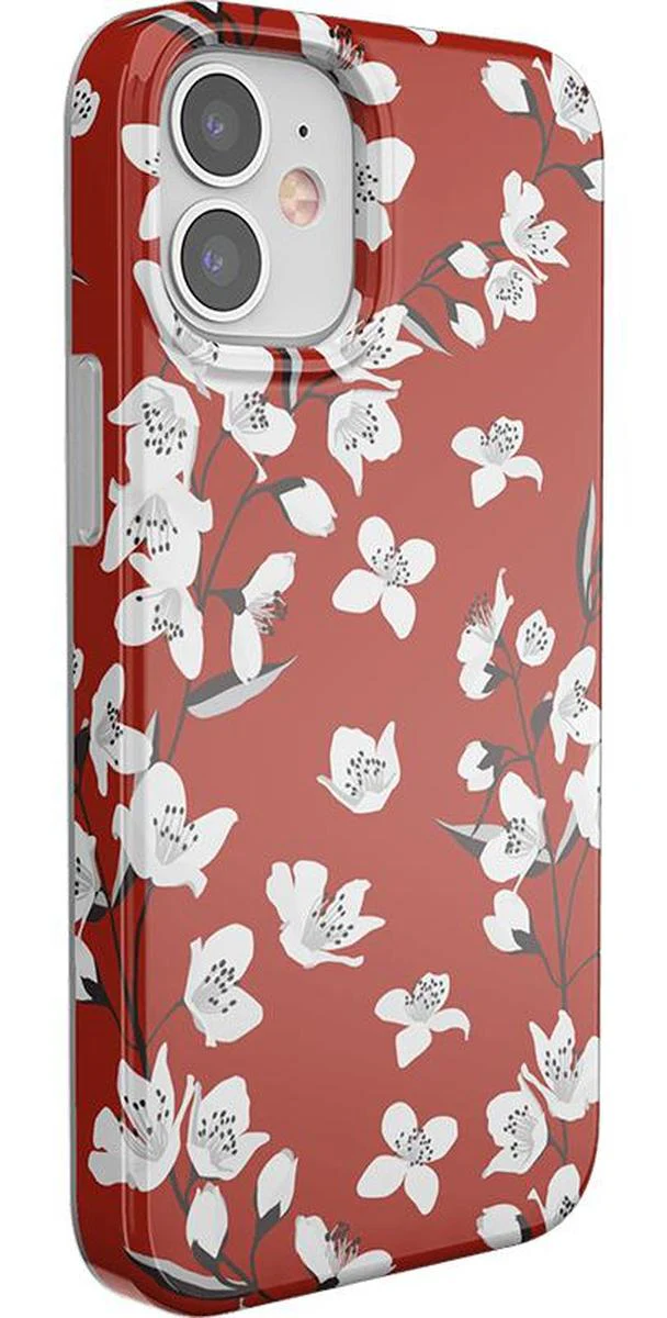 Floral Forest | Red Cherry Blossom Floral Case - Image 20