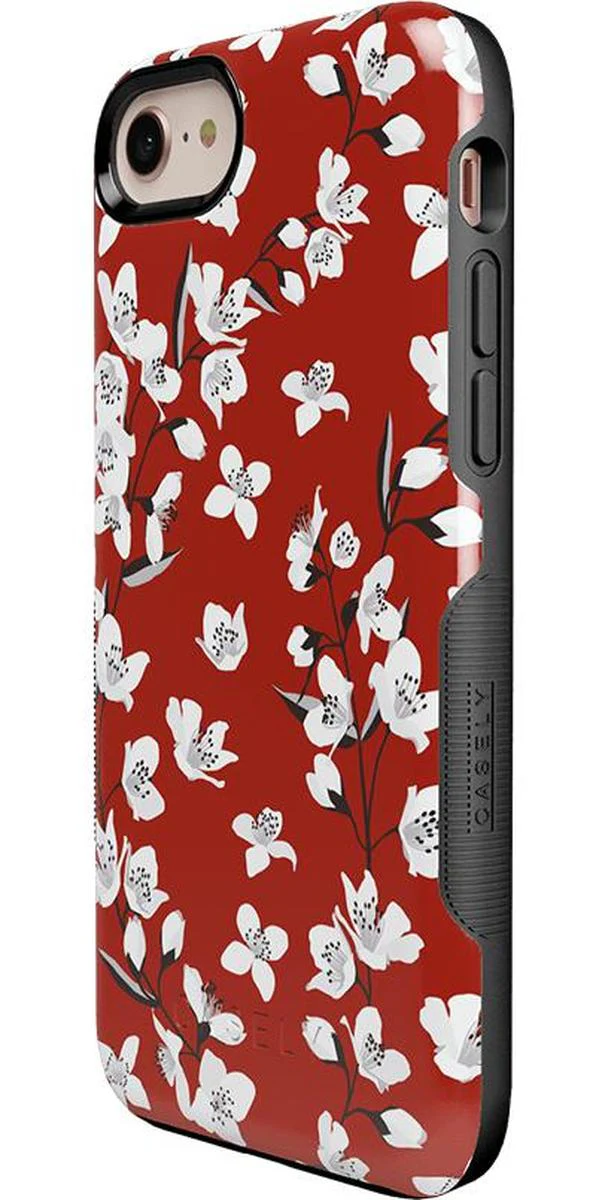 Floral Forest | Red Cherry Blossom Floral Case - Image 26