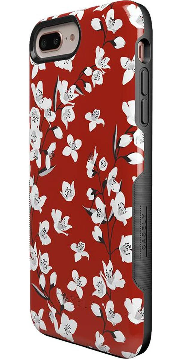 Floral Forest | Red Cherry Blossom Floral Case - Image 29