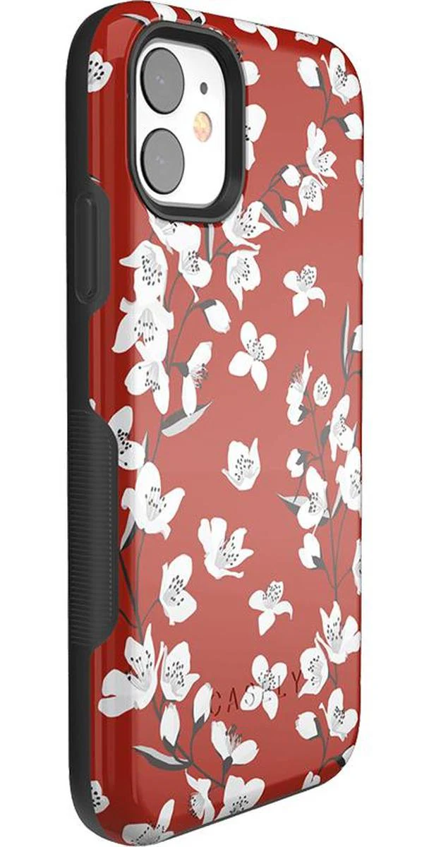 Floral Forest | Red Cherry Blossom Floral Case - Image 38