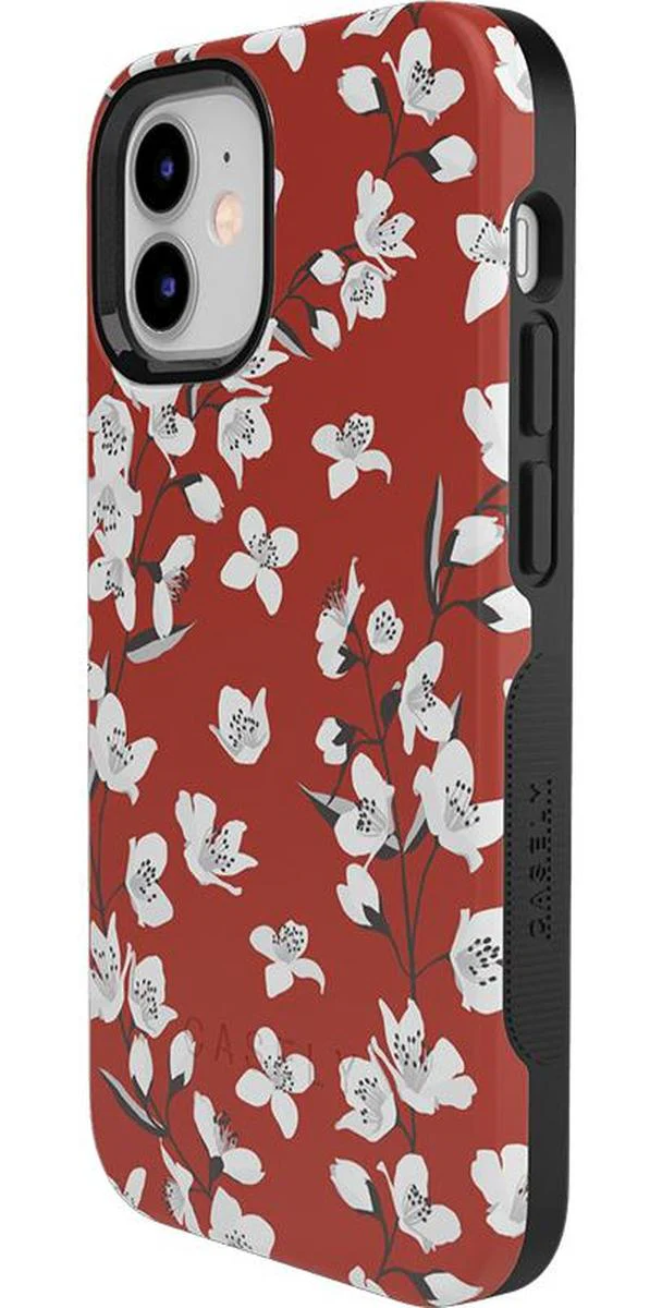 Floral Forest | Red Cherry Blossom Floral Case - Image 41