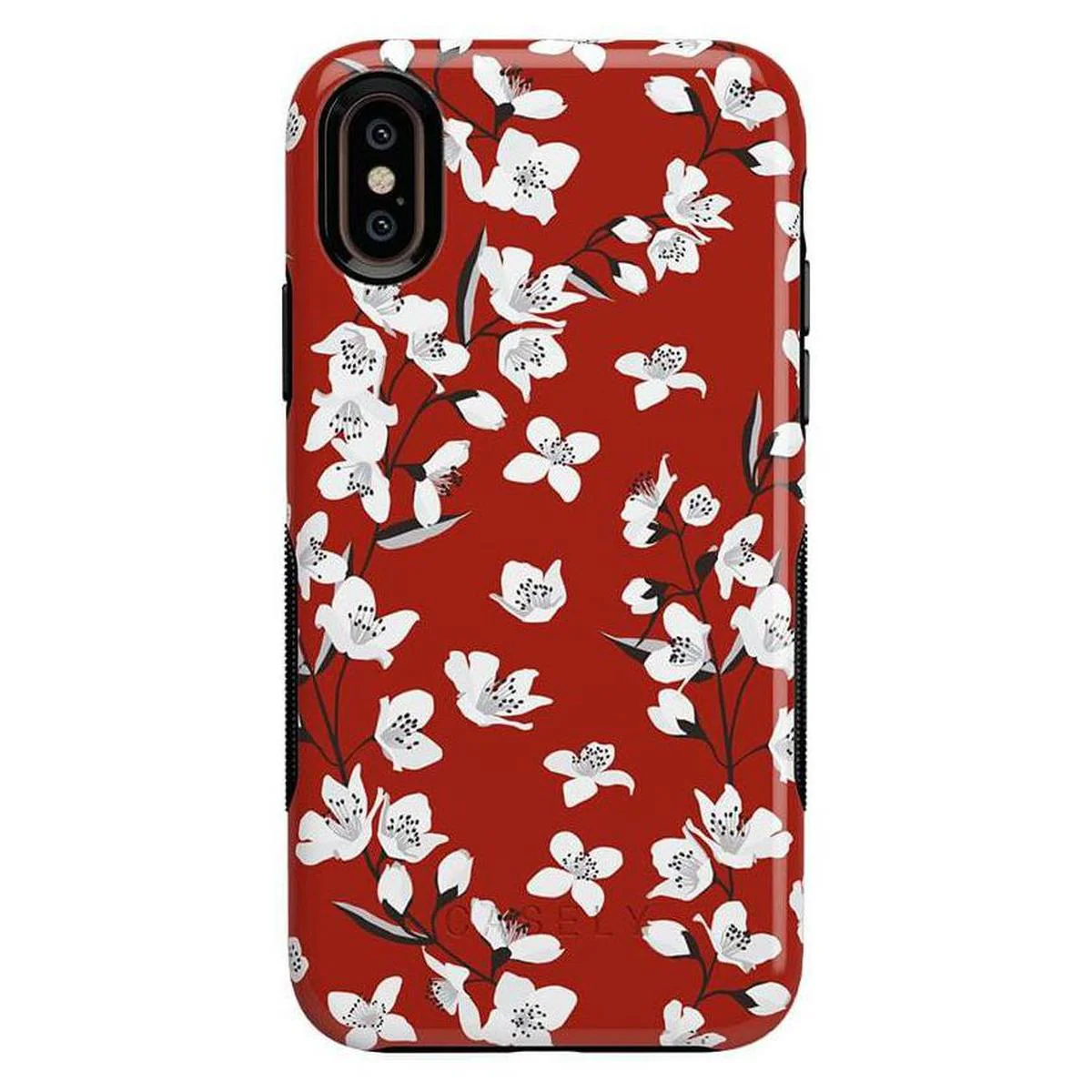 Floral Forest | Red Cherry Blossom Floral Case - Image 46