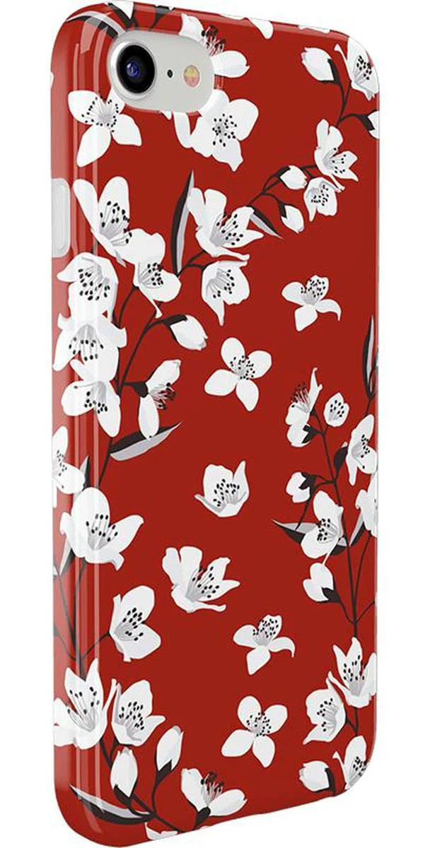 Floral Forest | Red Cherry Blossom Floral Case - Image 5