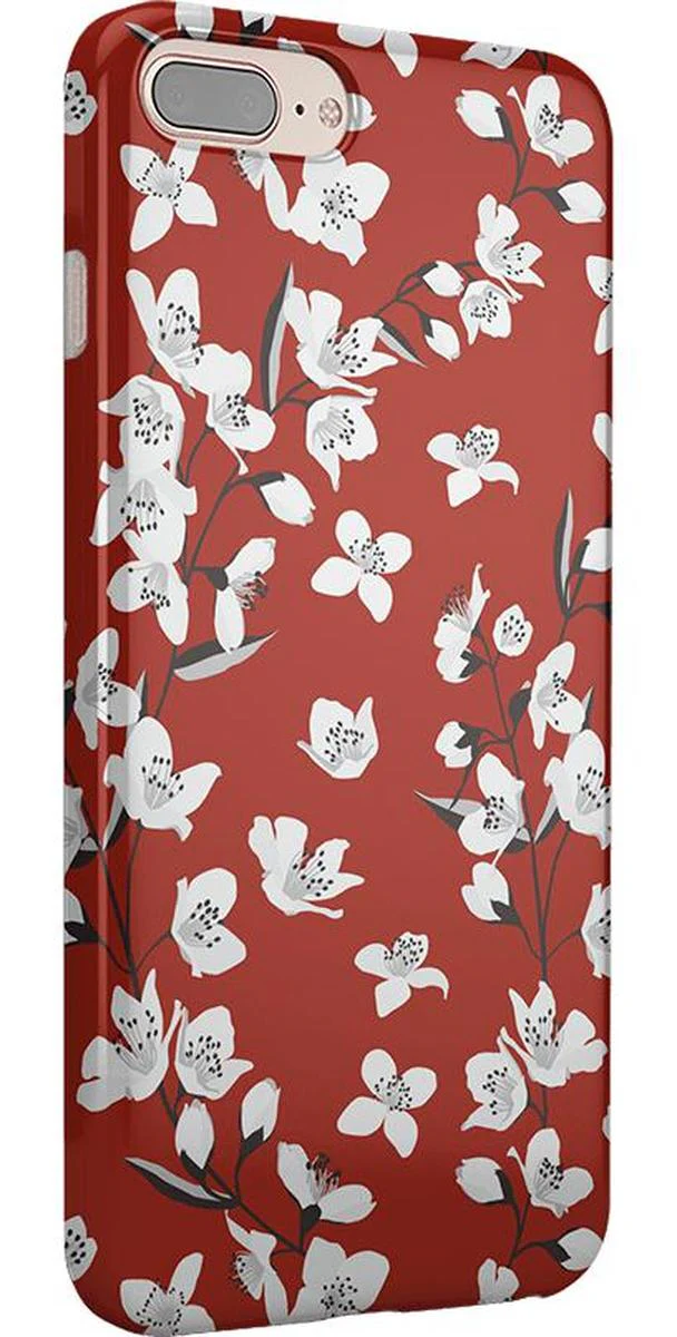 Floral Forest | Red Cherry Blossom Floral Case - Image 8