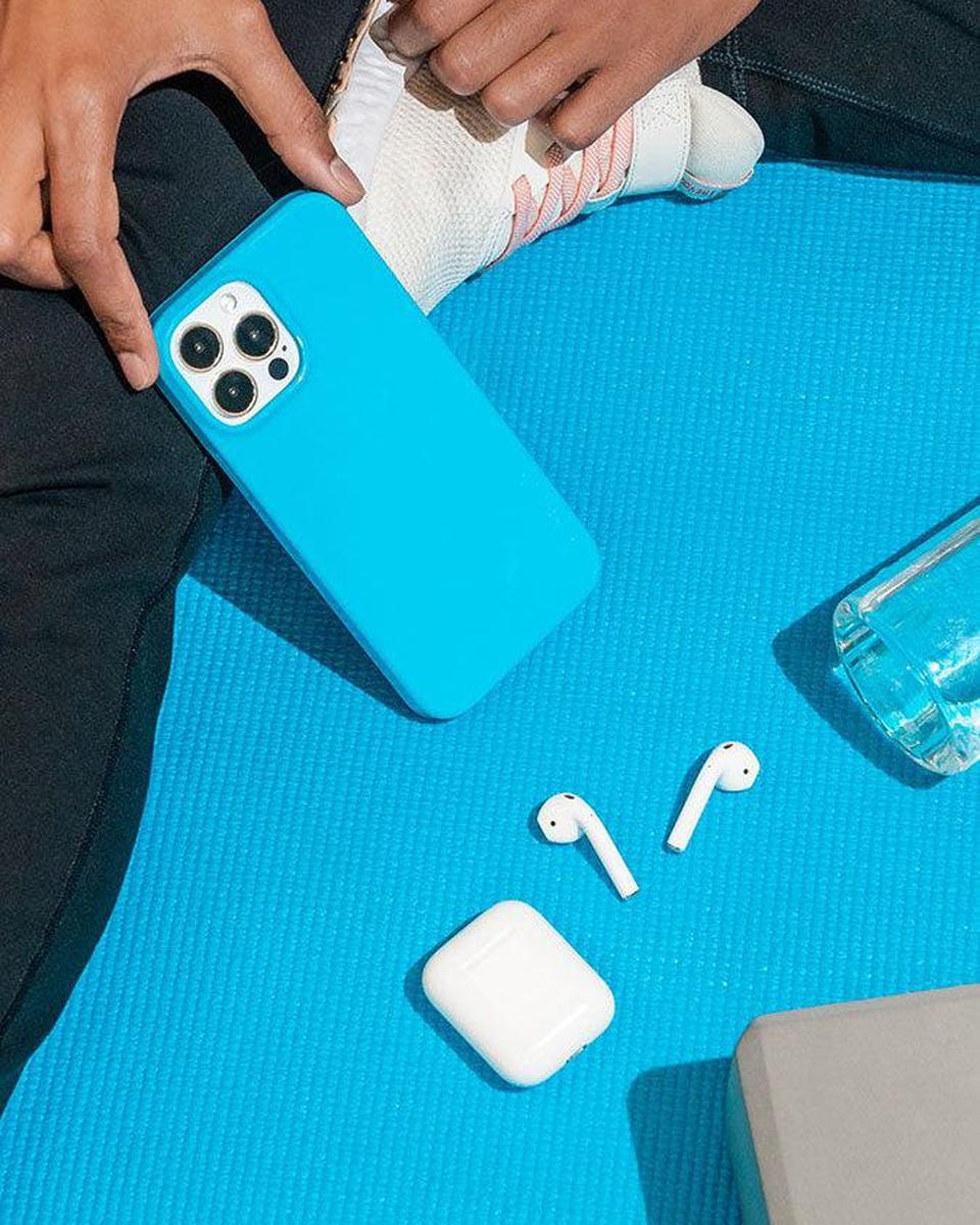 Miami Cabana | Solid Neon Blue Case - Image 19