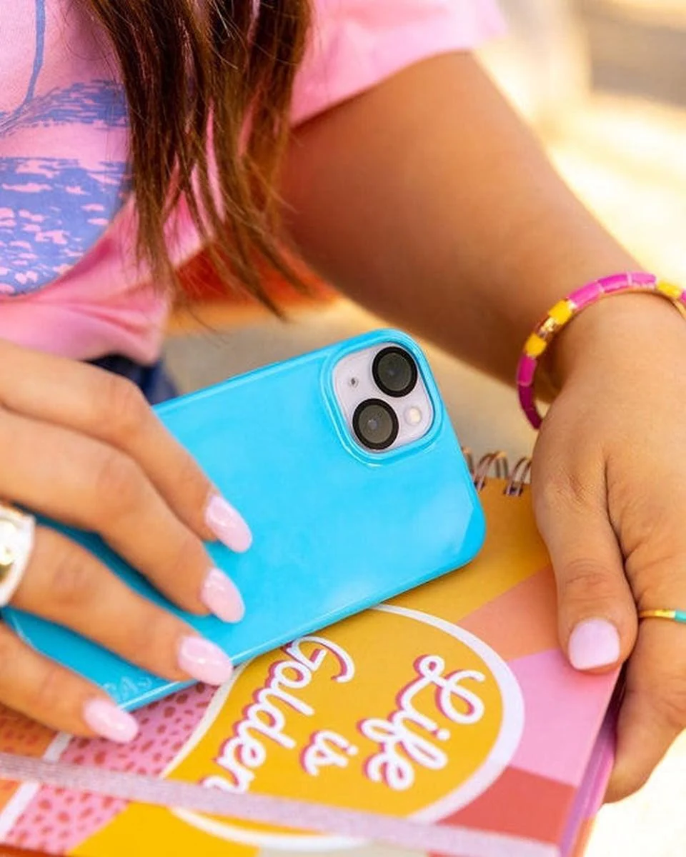 Miami Cabana | Solid Neon Blue Case - Image 20