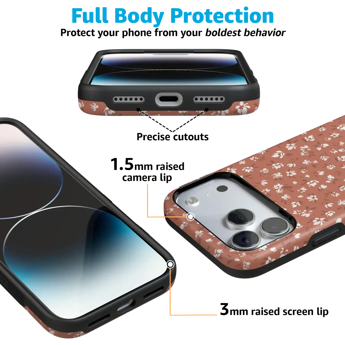 Mocha Meadow | Tiny Flowers Case - Image 9