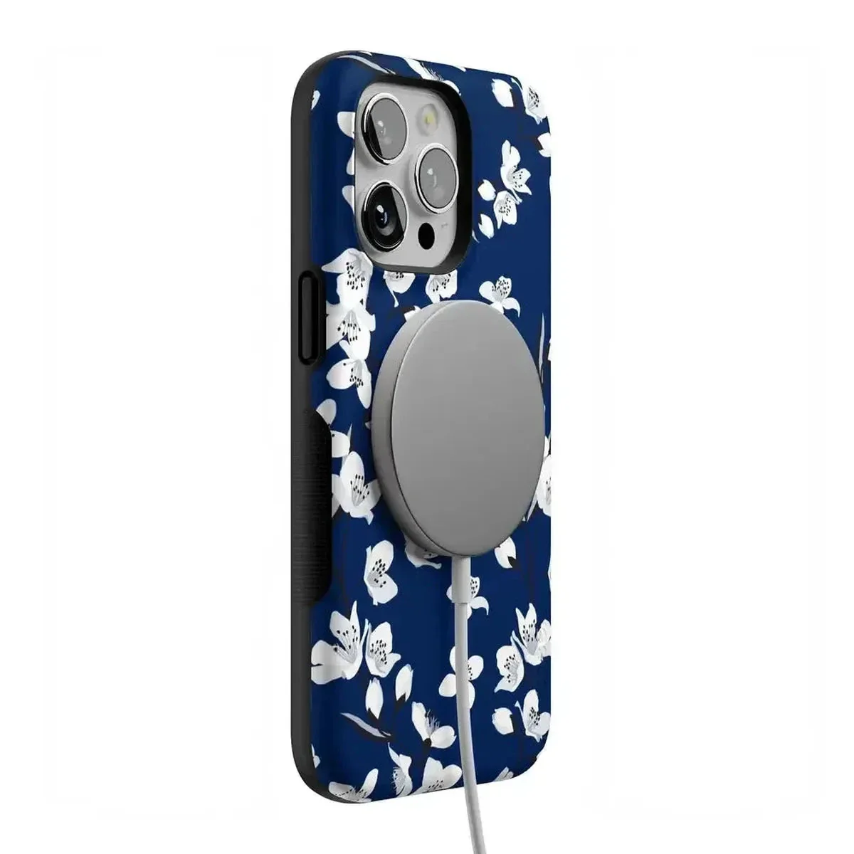 Floral Forest | Navy Cherry Blossom Floral Case - Image 101