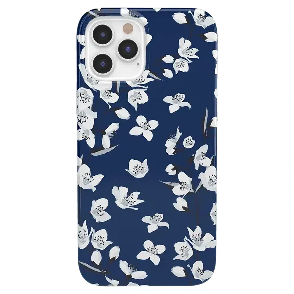 Floral Forest | Navy Cherry Blossom Floral Case - Image 12
